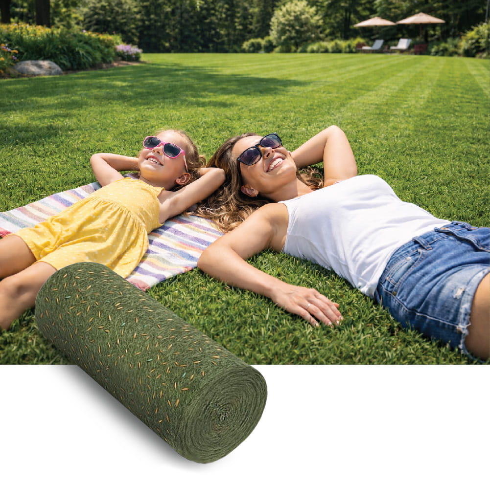 Grass-seed-mat-Sunshine-Hot-compressed